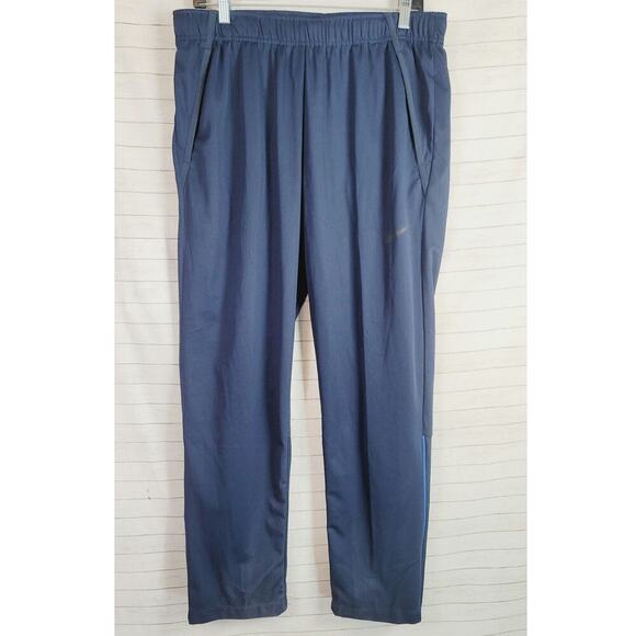 NIKE STANDARD FIT TRAINING PANTS IN NAVY, SZ LARGE - Picture 1 of 15